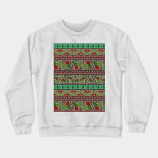 Holly Berries Pattern Crewneck Sweatshirt